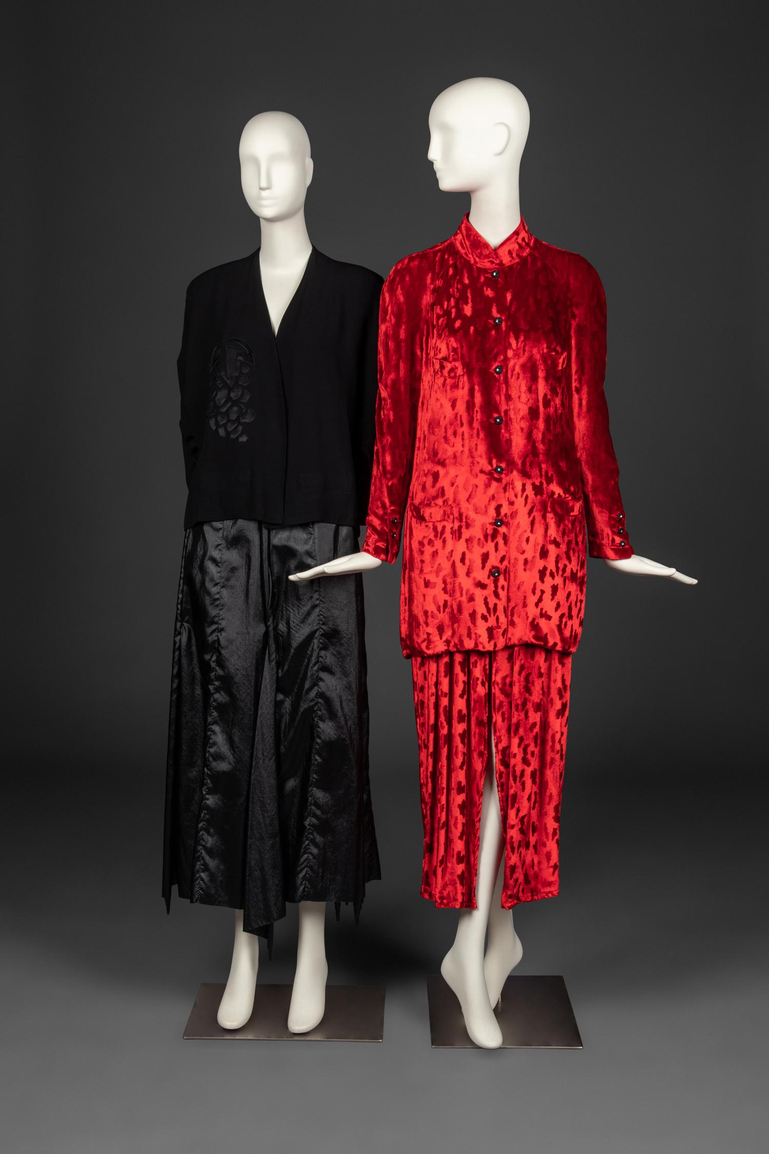 Sonia Rykiel Ensemble, Jacket, and Issey Miyake Skirt, 1980-90s