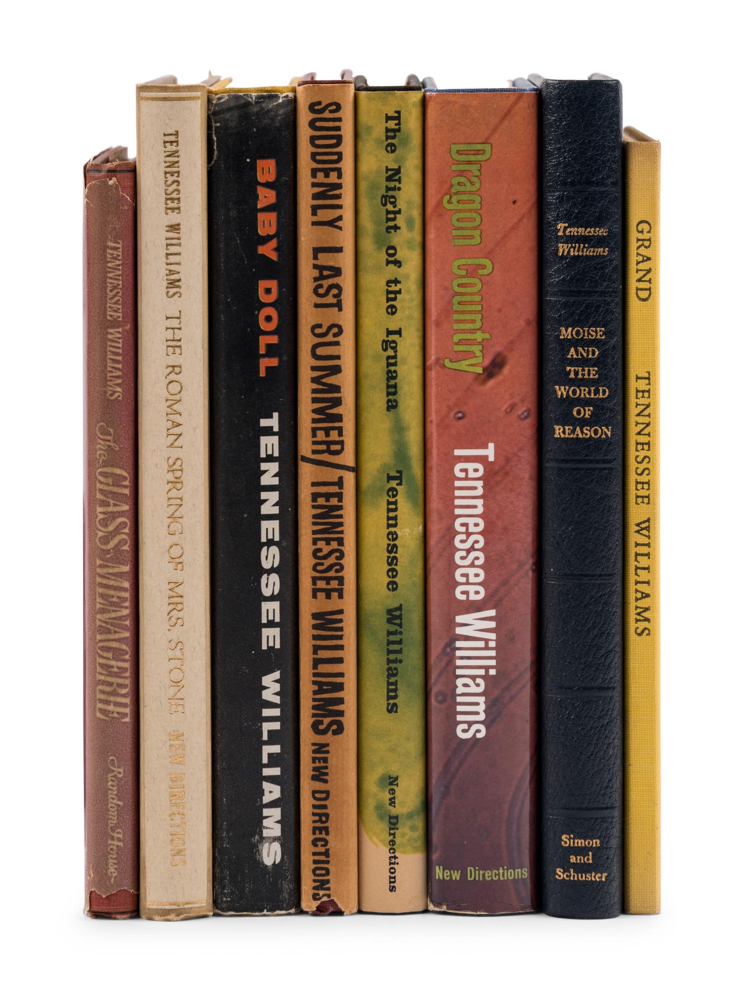 WILLIAMS, Tennessee (1911-1983). A group of 9 first or limited editions, comprising: