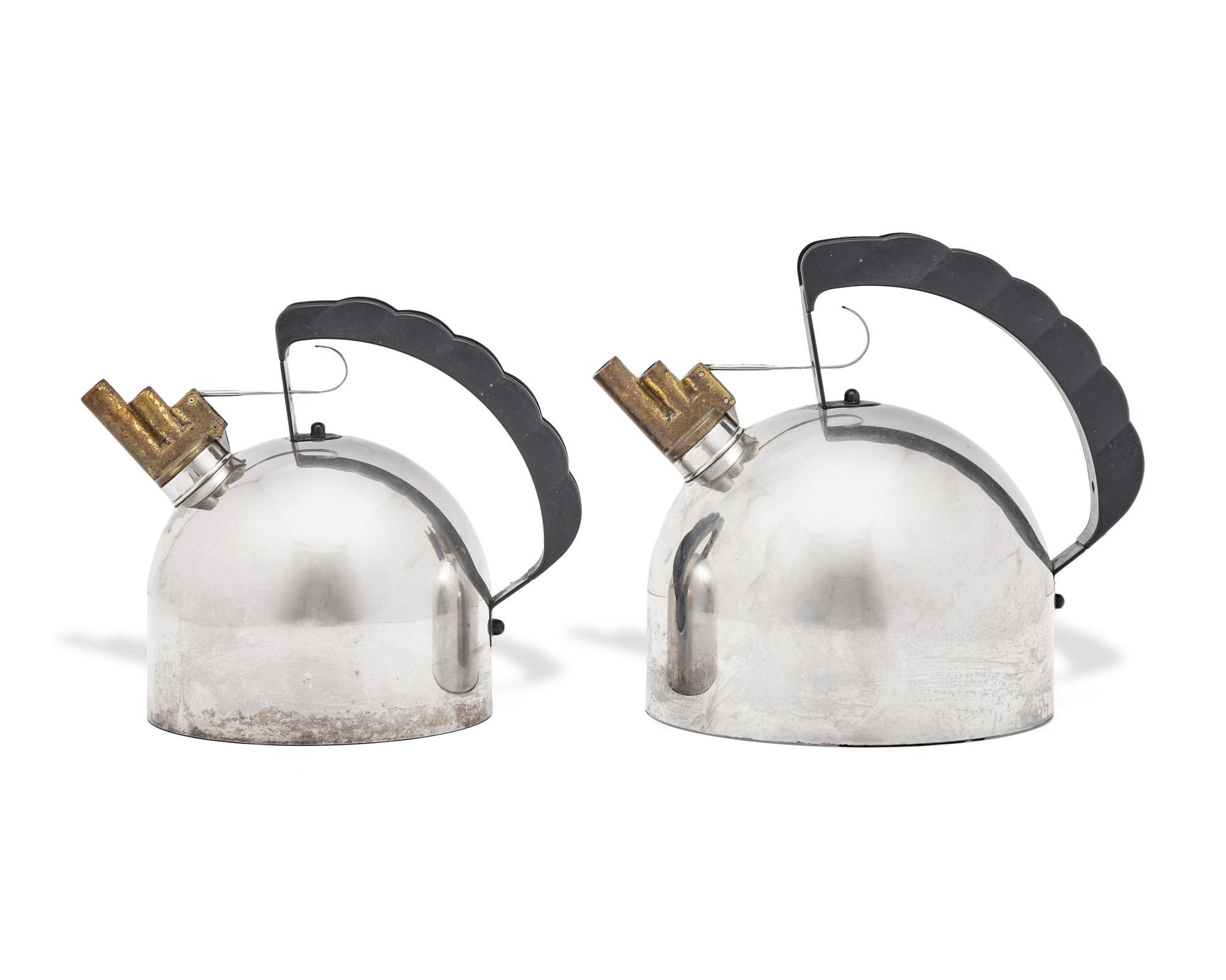 Pair of Melodic Kettles "Il Bollitore" for Alessi, Italy