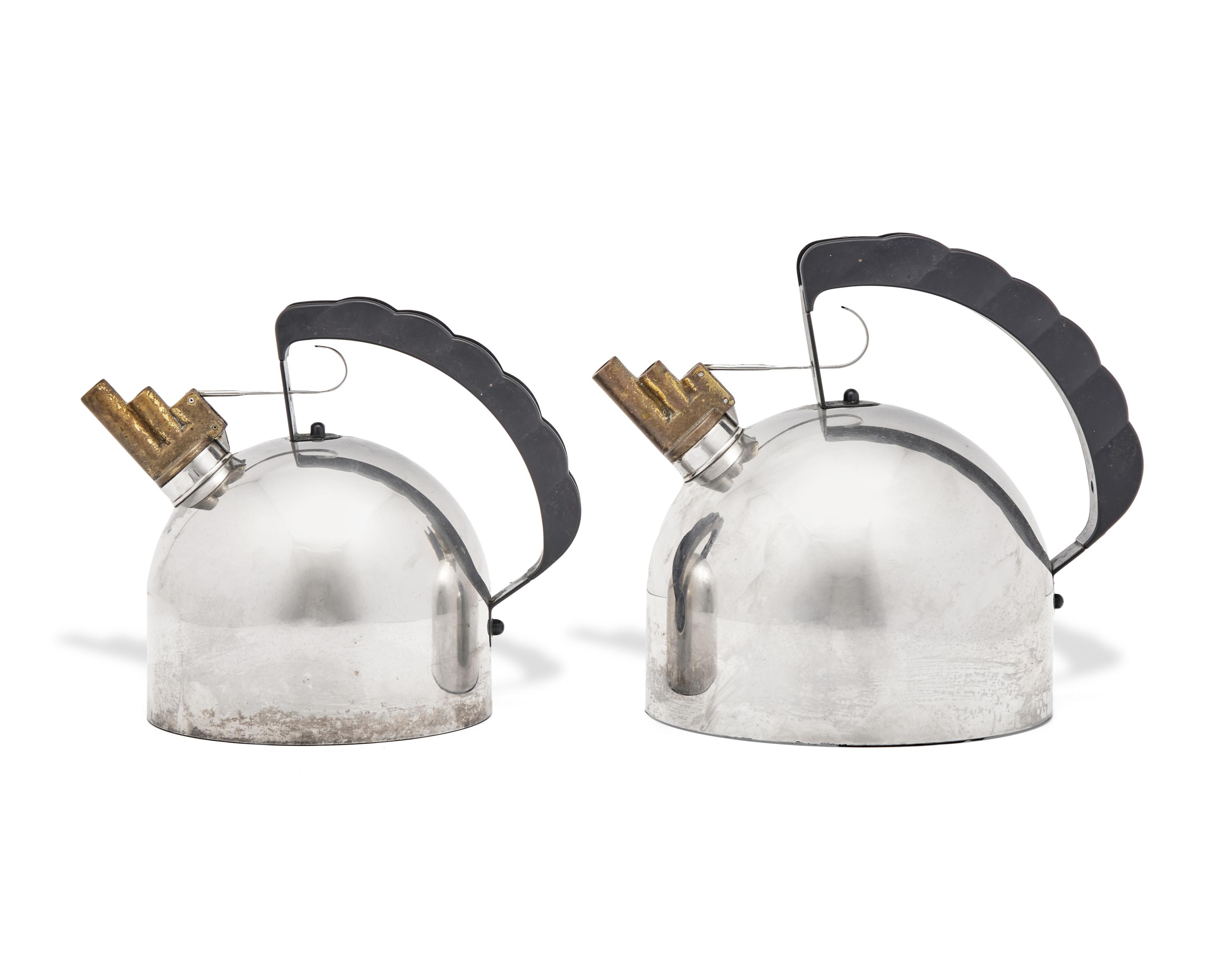 Pair of Melodic Kettles "Il Bollitore" for Alessi, Italy