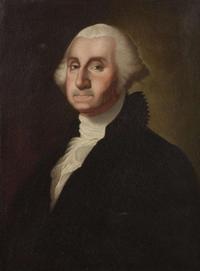 Foeiqua (Chinese, 1800-1825), After Gilbert Stuart (1755-1828), Portrait of George Washington (1732-1799), dated "1827"