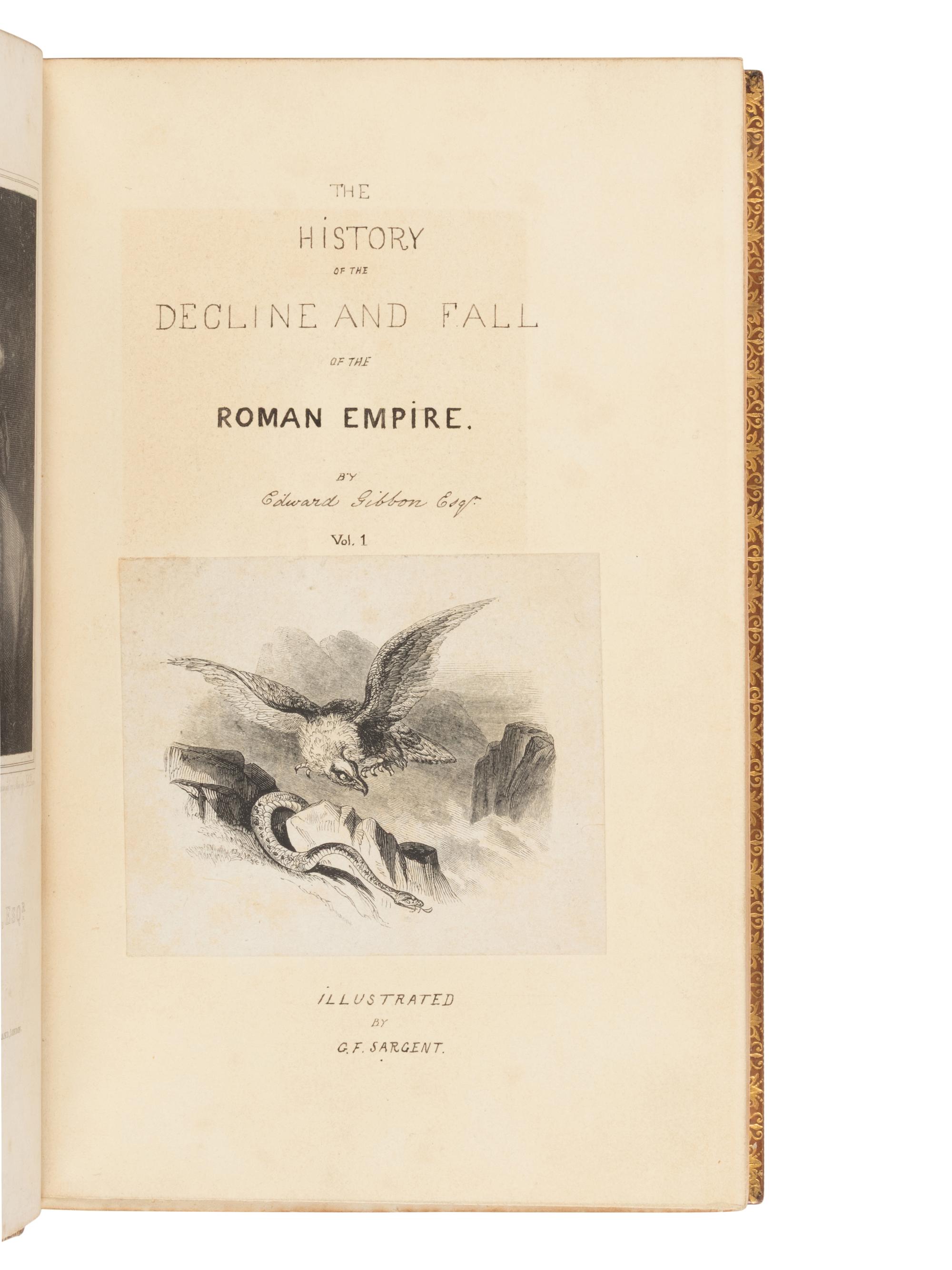 GIBBON, Edward (1737-1794). The Decline and Fall of the Roman Empire . London: Printed for T. Cadell, et al, 1828.