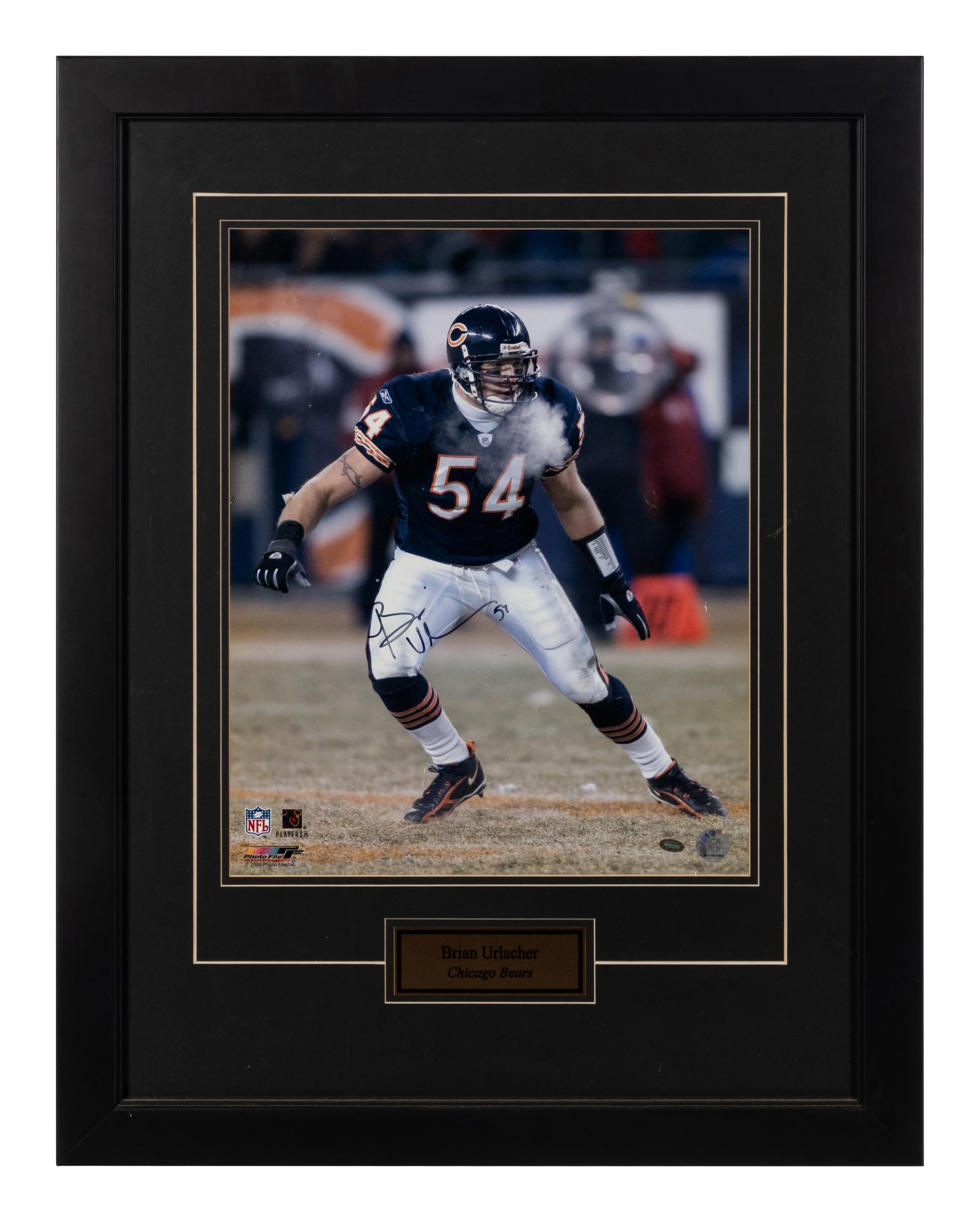 A Group of Four Brian Urlacher Signed Autograph Items (Beckett Authentication Services BAS Certified),