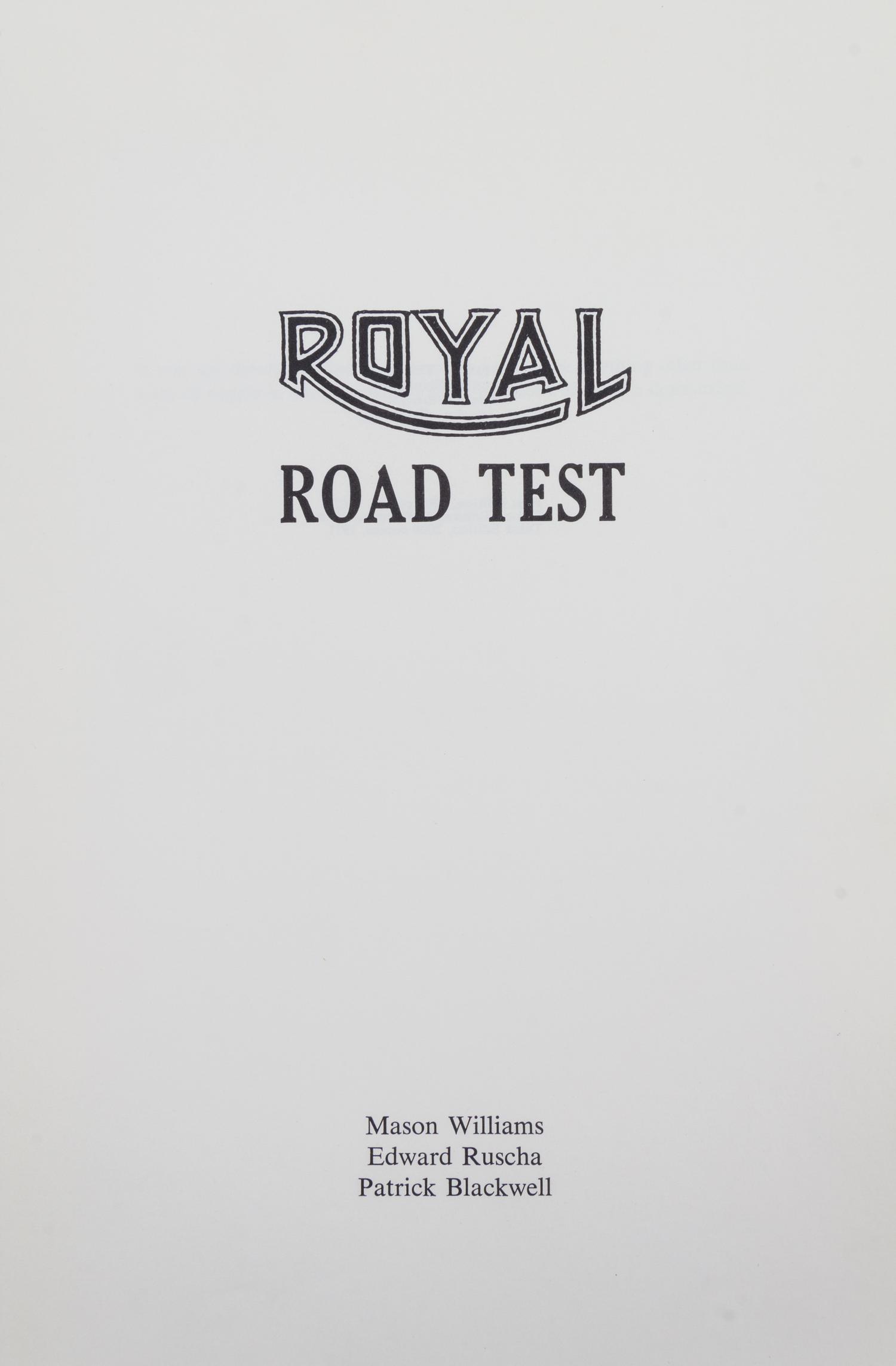 RUSCHA, ED. A group of three works.