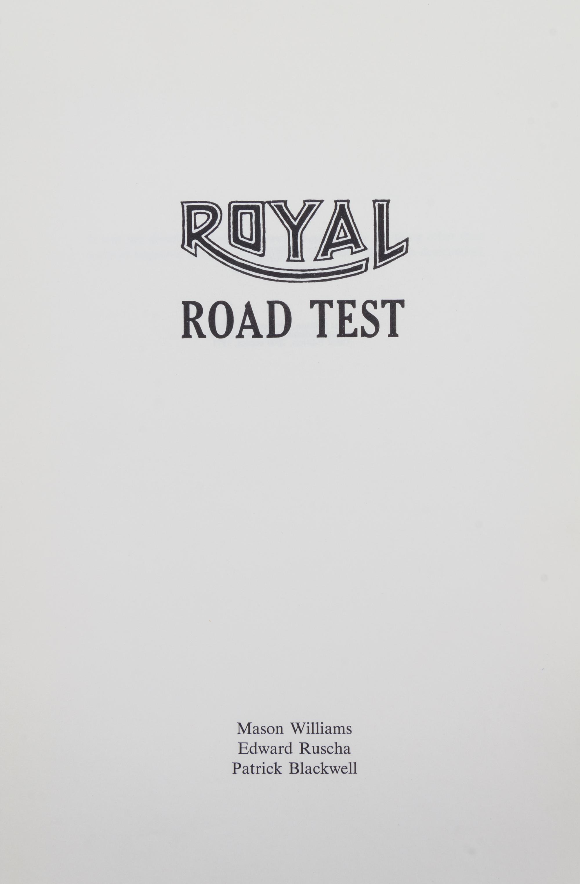 RUSCHA, ED. A group of three works.