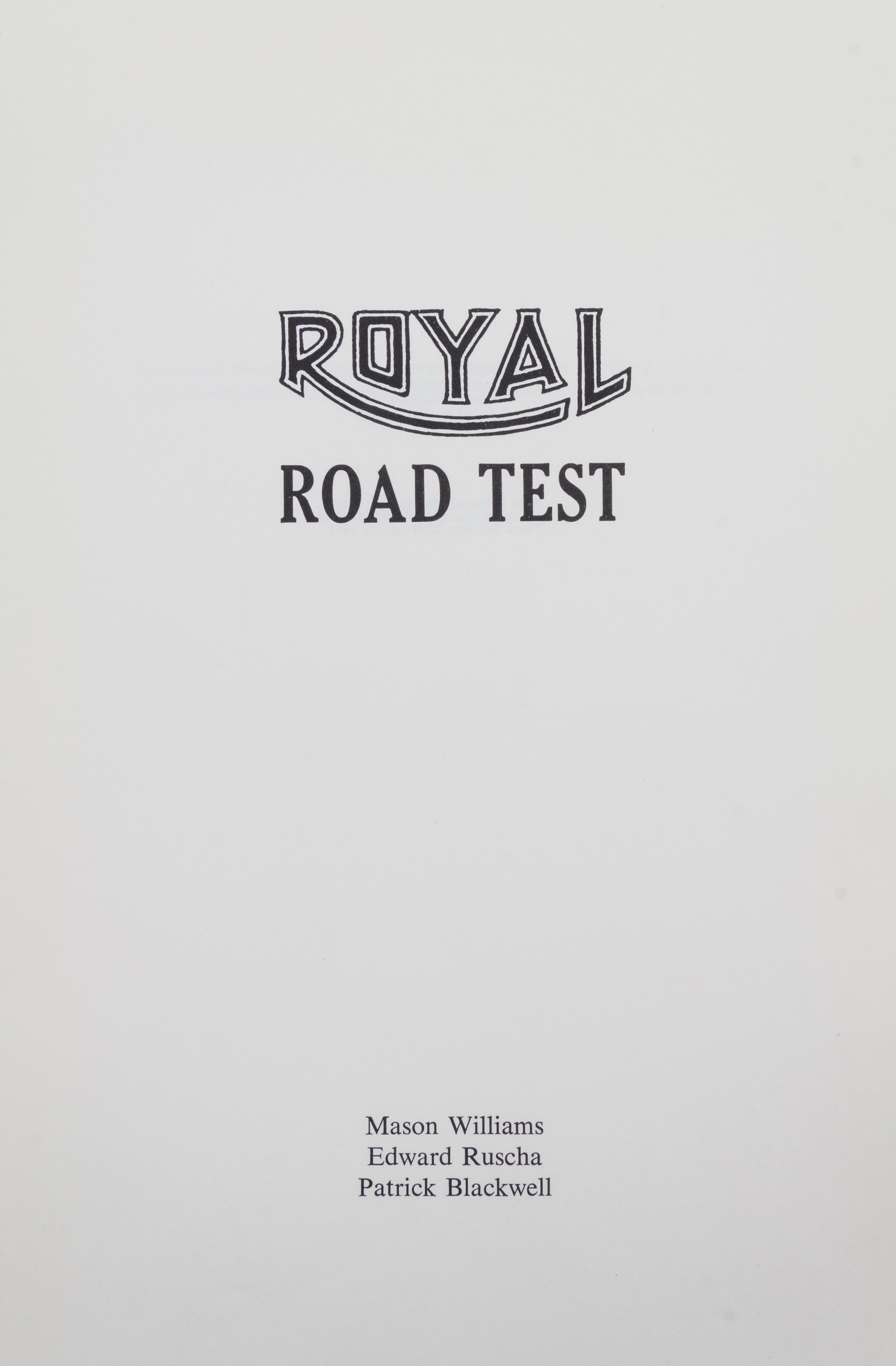 RUSCHA, ED. A group of three works.