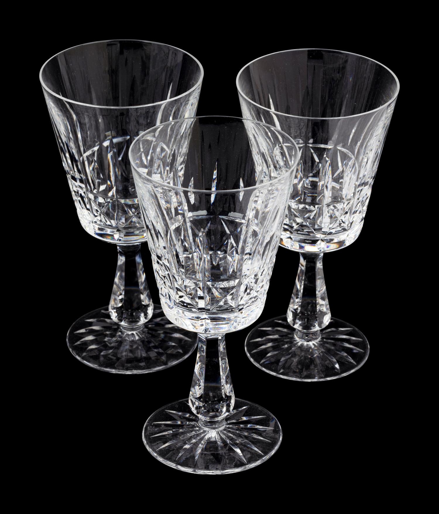 A Waterford Cut Glass Stemware Service
