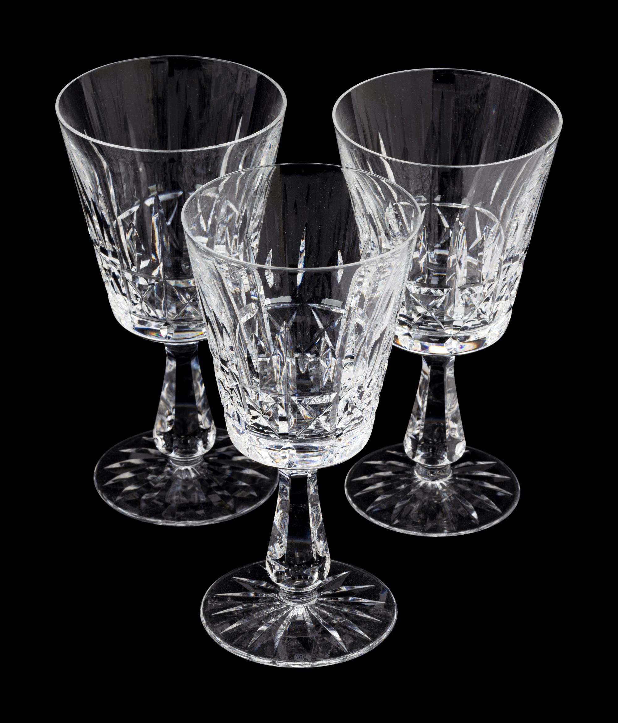 A Waterford Cut Glass Stemware Service