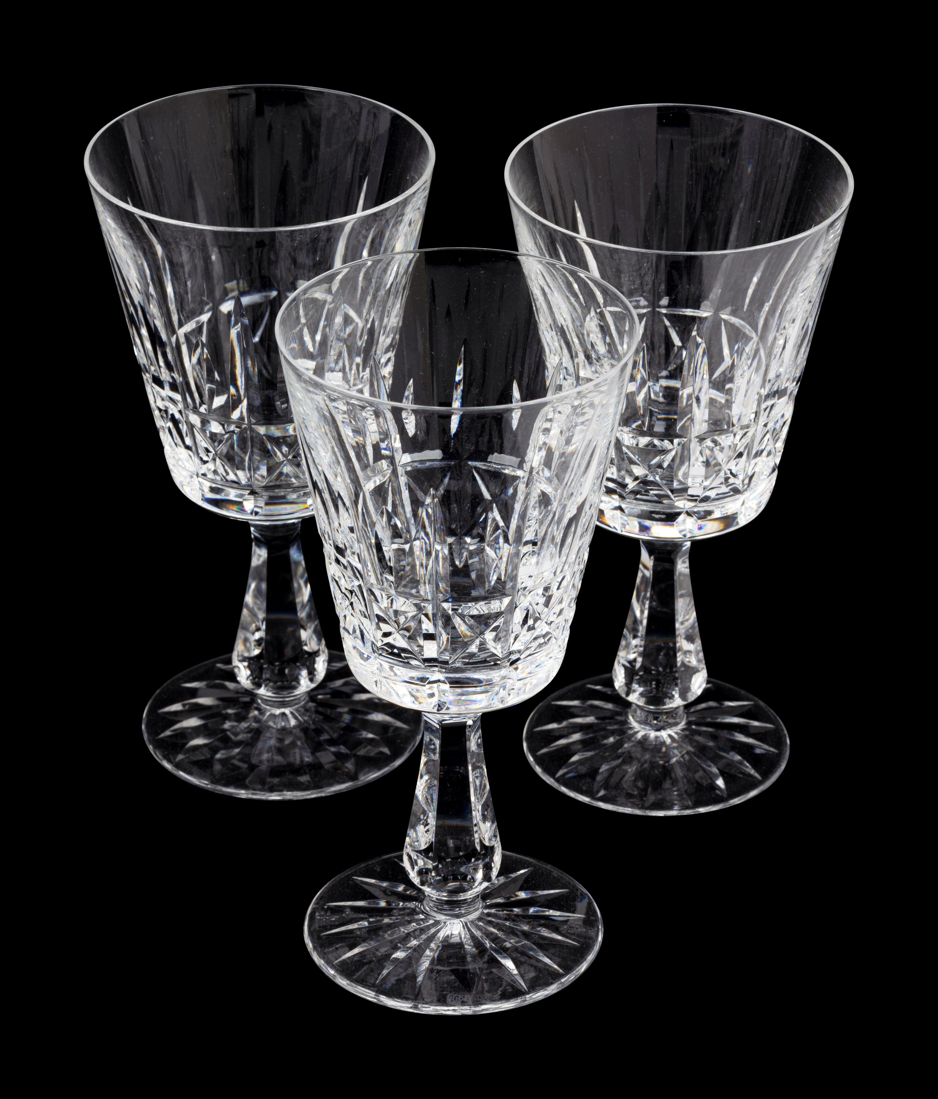 A Waterford Cut Glass Stemware Service