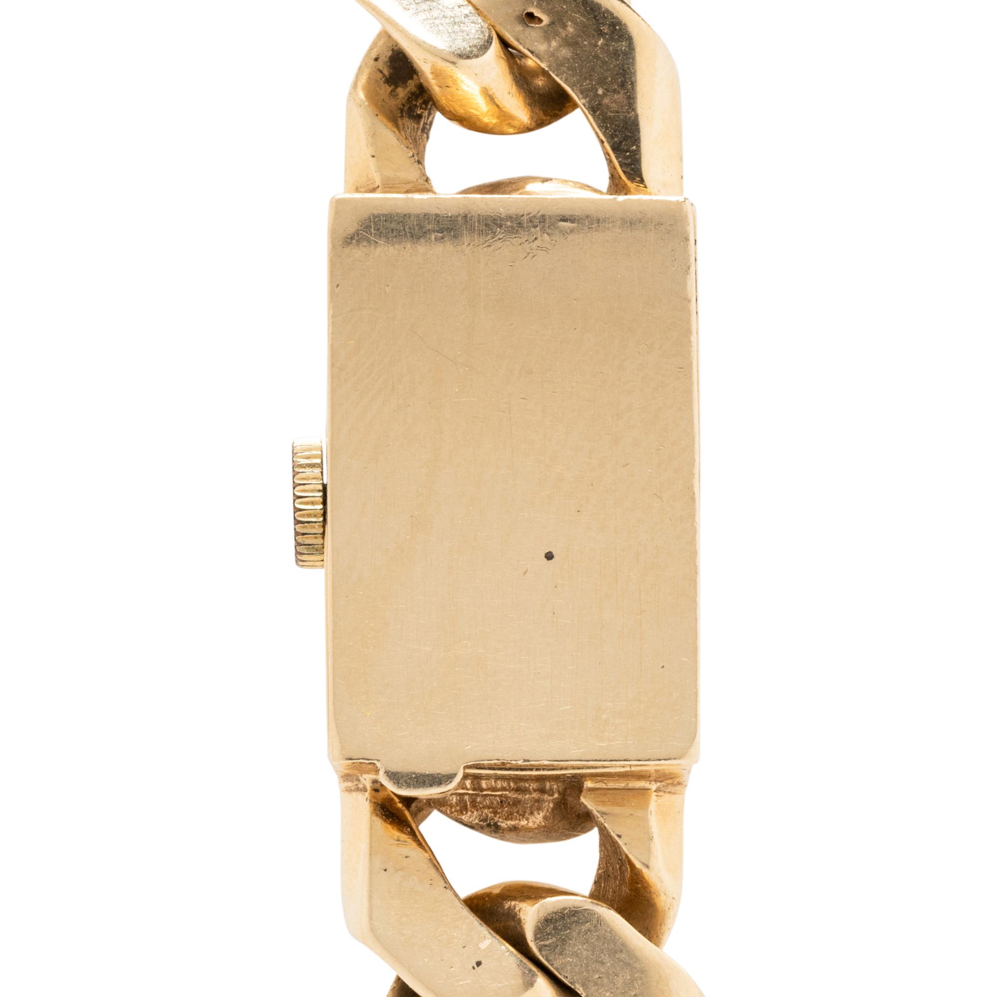 GENEVA, 14K YELLOW GOLD WATCH
