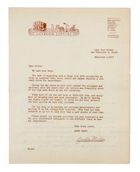 BRADBURY, RAY. Way Up in the Air. Typescript draft with ALS from Roy Squires.