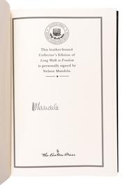 MANDELA, Nelson (1918-2013). Long Walk to Freedom. Norwalk, CT: The Easton Press, 2000.