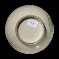 A Chinese Molded White Glazed Porcelain Bottle Vase, 18th/19th Century 清中期 白釉模印如意纹膽瓶