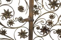 A Pair of Bronze Fireplace Gates from a Maurice Fatio-Designed Palm Beach House