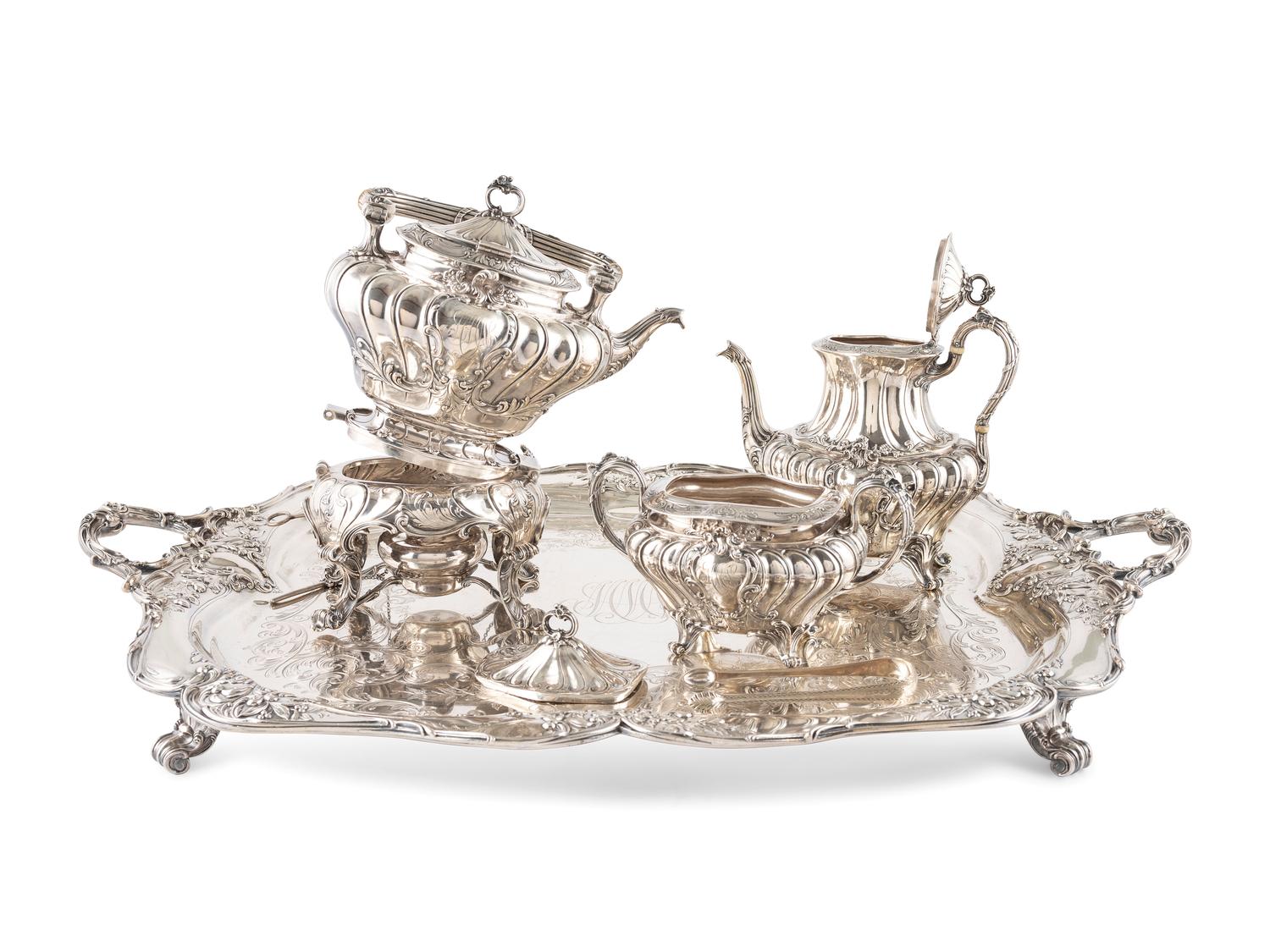 An American Silver Eight-Piece Tea and Coffee Service