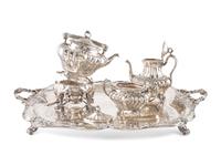An American Silver Eight-Piece Tea and Coffee Service