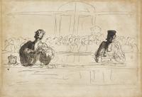 Étude de Deux Avocats (Study for 'Une Cause Célèbre')