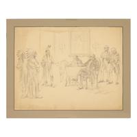 Edward Percy Moran (1862-1935) — Four Works: Studies of Early American Historical Events