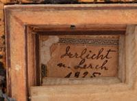 A Hutschenreuther Porcelain Plaque in a Giltwood Frame