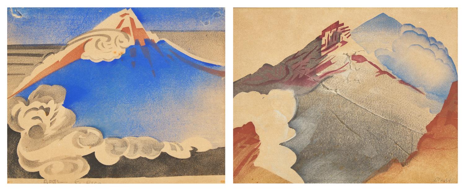 Two Works: Mountain Scene I; t ogether with Mountain Scene II (2)