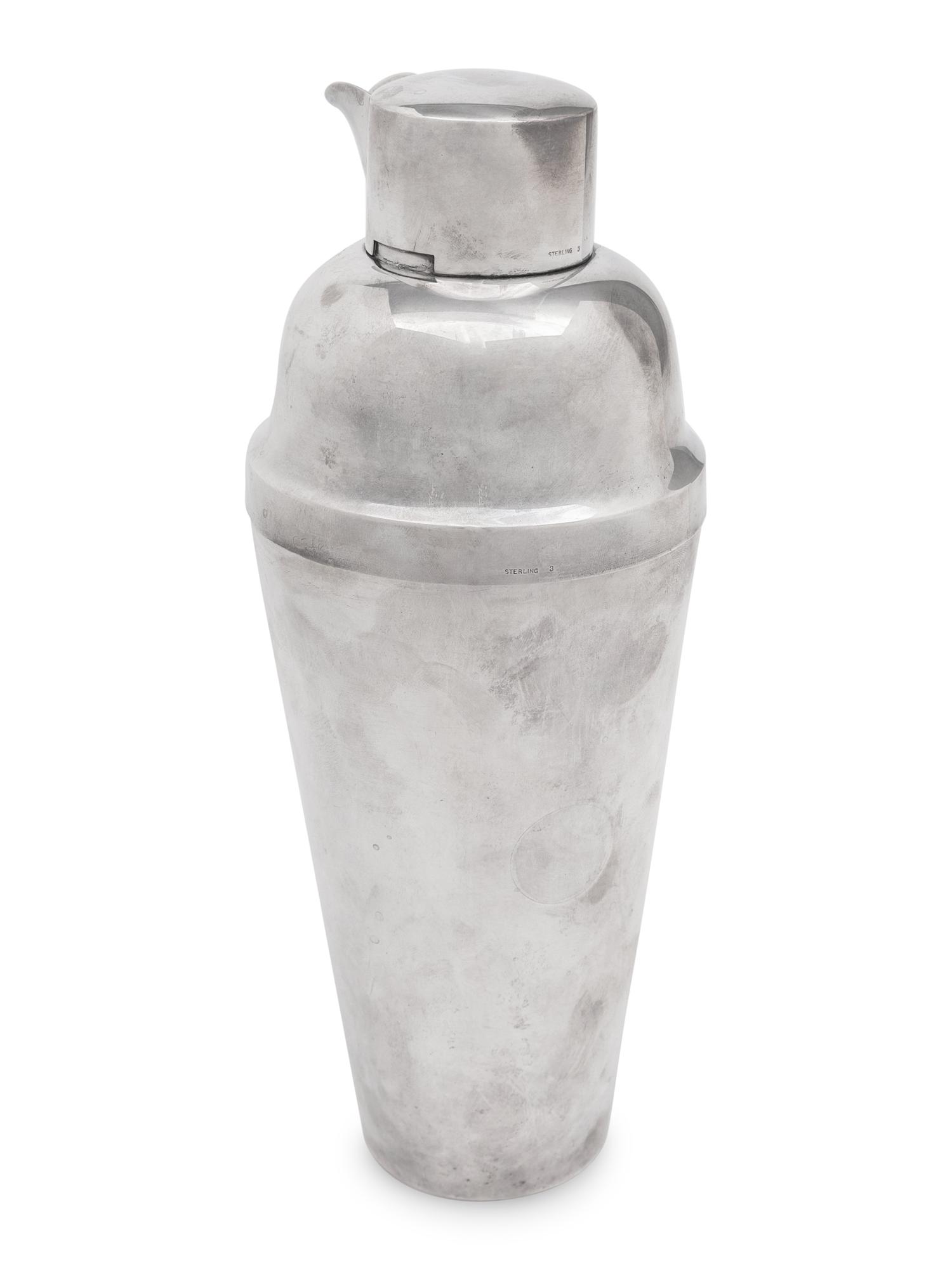 An American Silver Cocktail Shaker