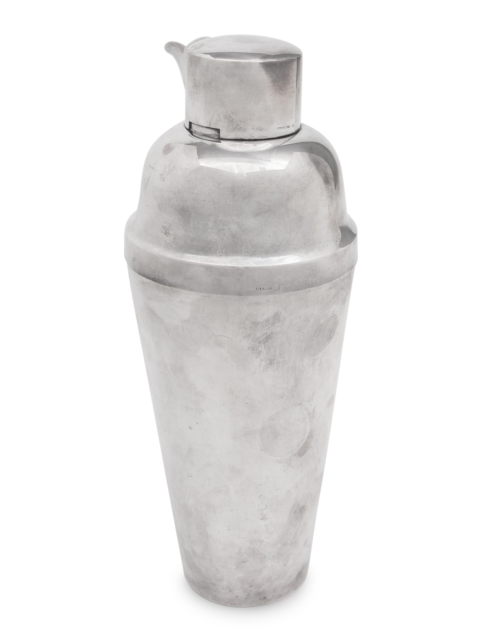 An American Silver Cocktail Shaker
