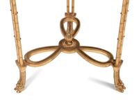 A Pair of Gilt Bronze and Pietra Dura Side Tables