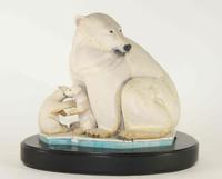 A Haeger Pottery Figure Width 13 1/2 inches. — ATTRIBUTED TO ERIC OLSEN