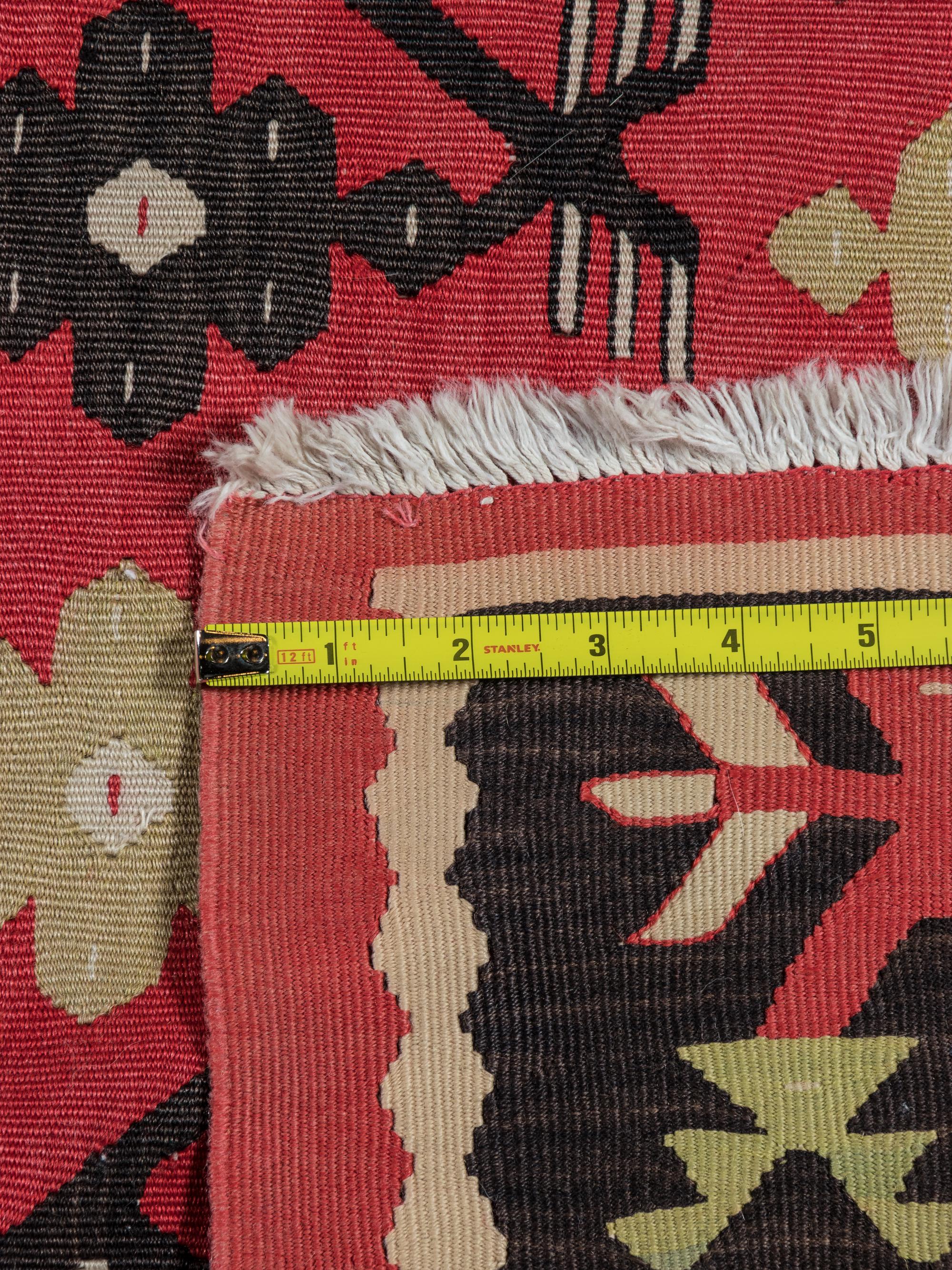 A Large Turkish Kilim Wool Rug