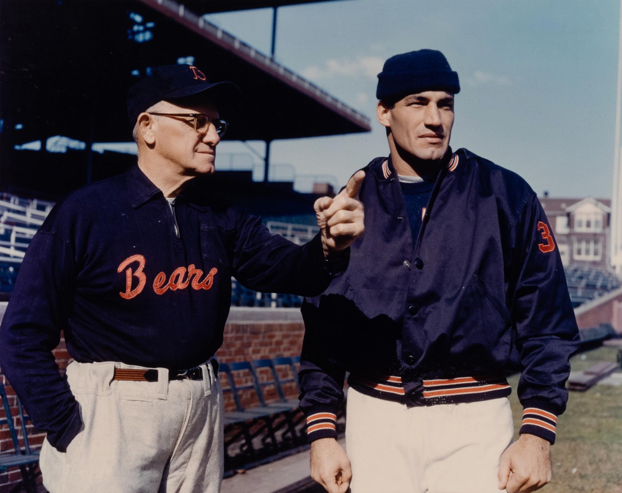 A Group of 14 Photographs of George Halas Formerly Displayed at Mike Ditka's Restaurant