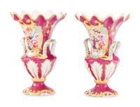 A Pair of Continental Porcelain Vases