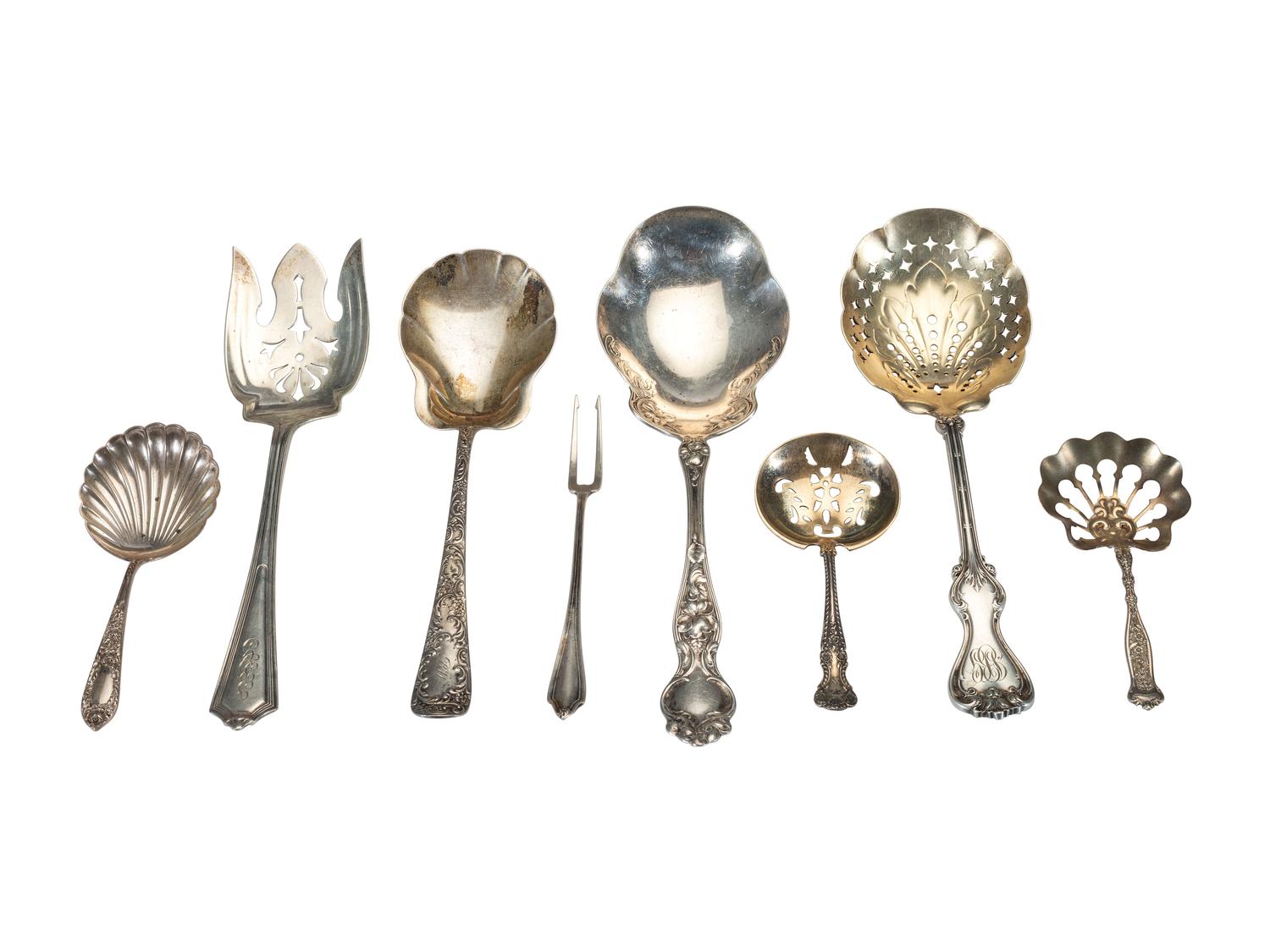 A Collection of American Silver Flatware