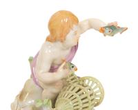 Three Meissen Porcelain Figural Groups