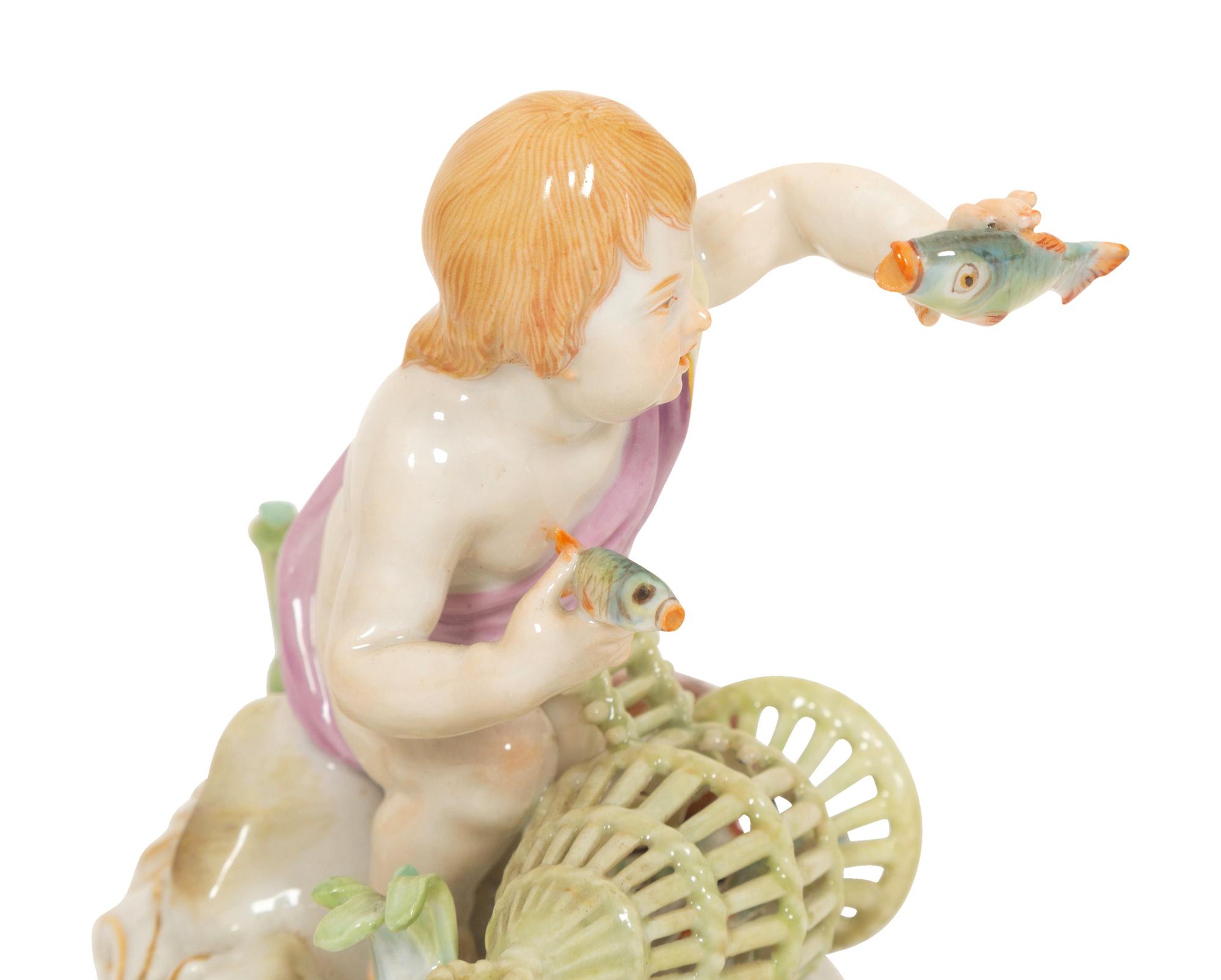 Three Meissen Porcelain Figural Groups