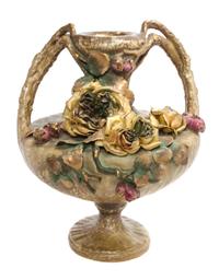 An Amphora Pottery Vase Height 15 1/2 inches.
