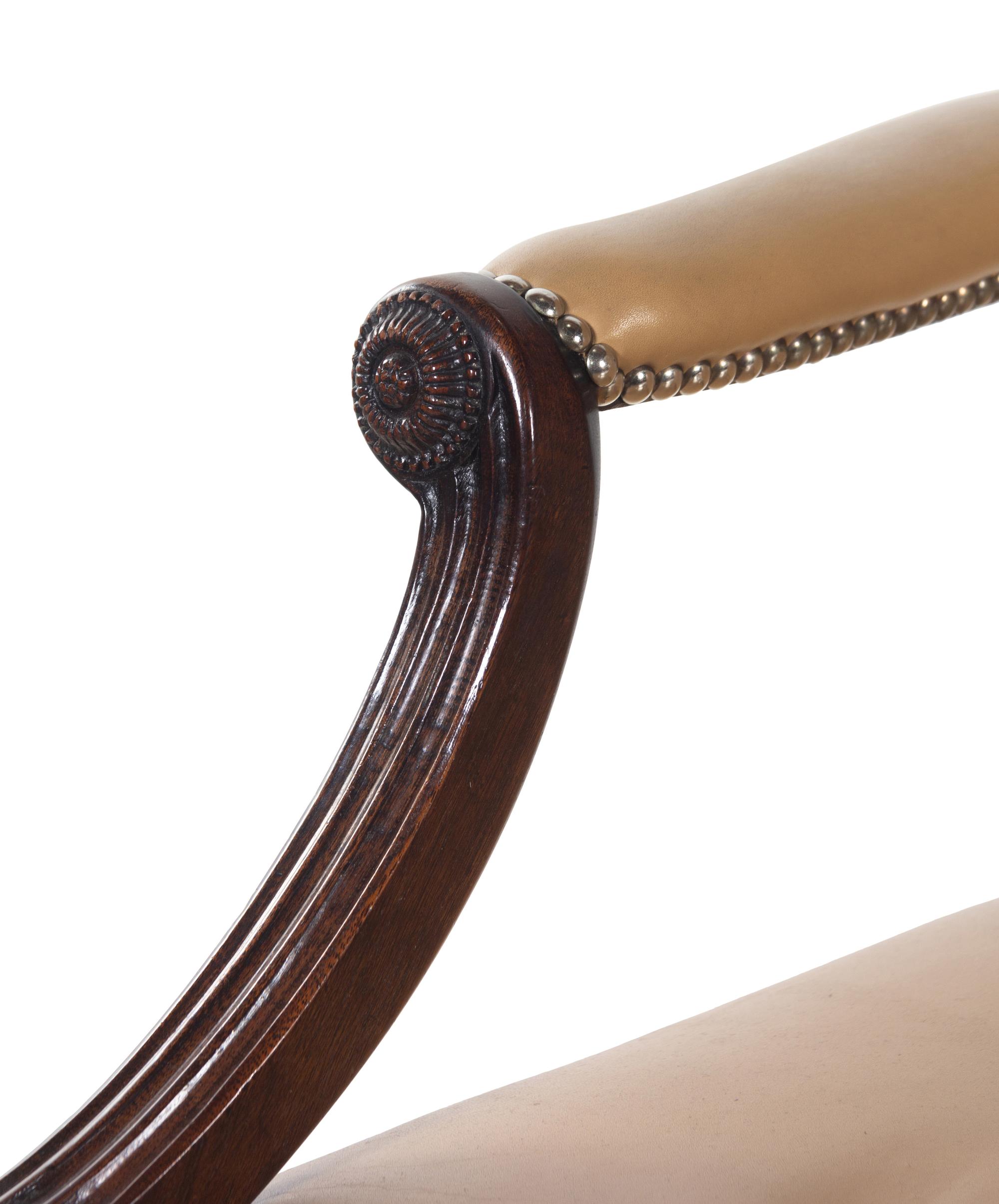A Pair of George III Style Library Chairs