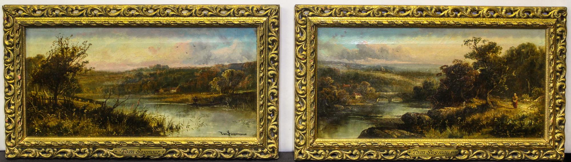 Tom Seymour, (British, 1844-1904), Landscapes (a pair of works)