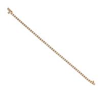 A 14 Karat Yellow Gold and Diamond Bracelet,