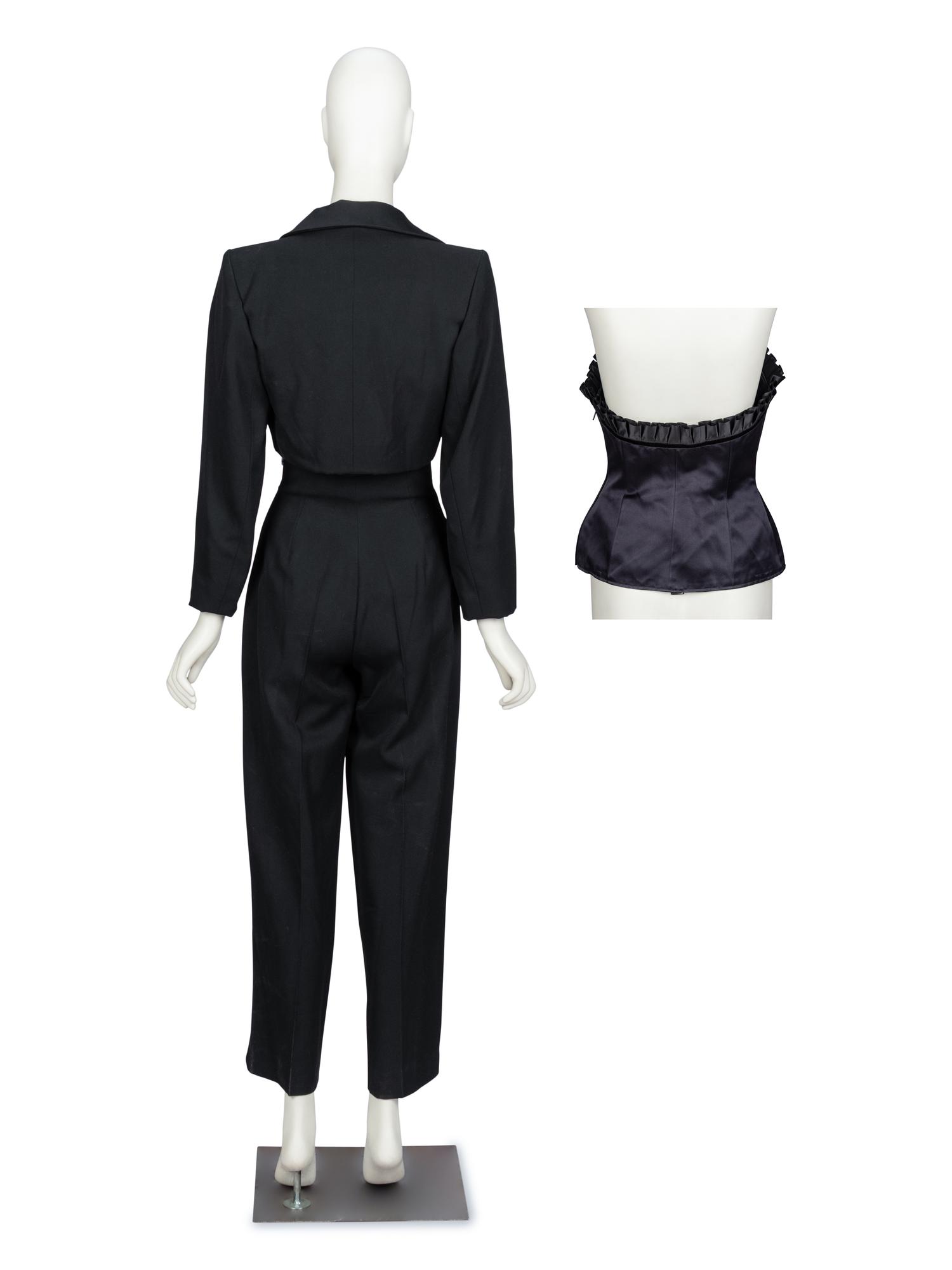 Yves Saint Laurent Rive Gauche, Tuxedo Pantsuit & Bustier