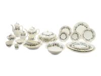 A Royal Worcester Lavinia-Cream Porcelain Service