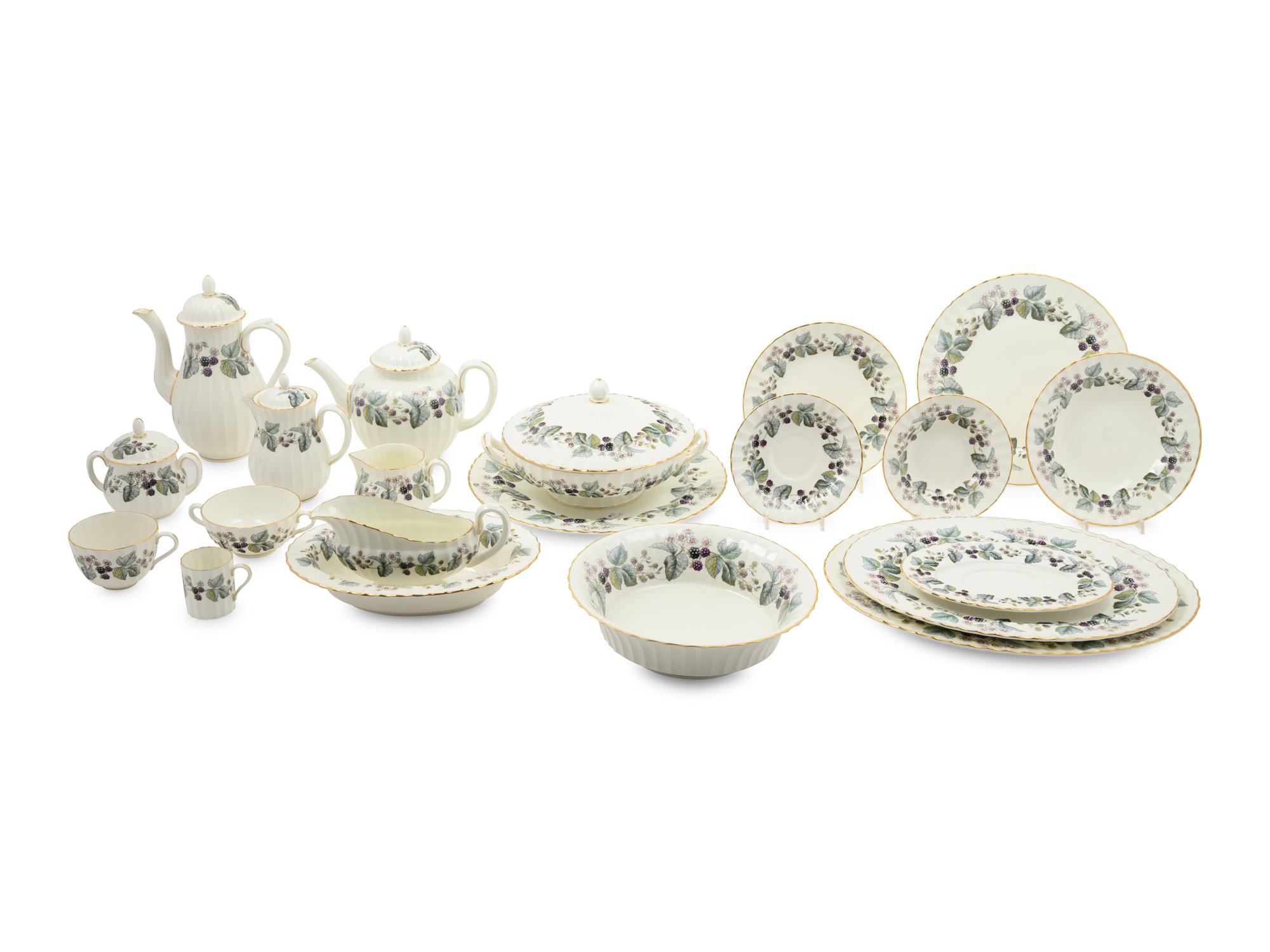 A Royal Worcester Lavinia-Cream Porcelain Service