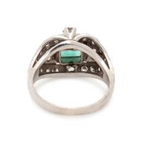 EMERALD AND DIAMOND RING