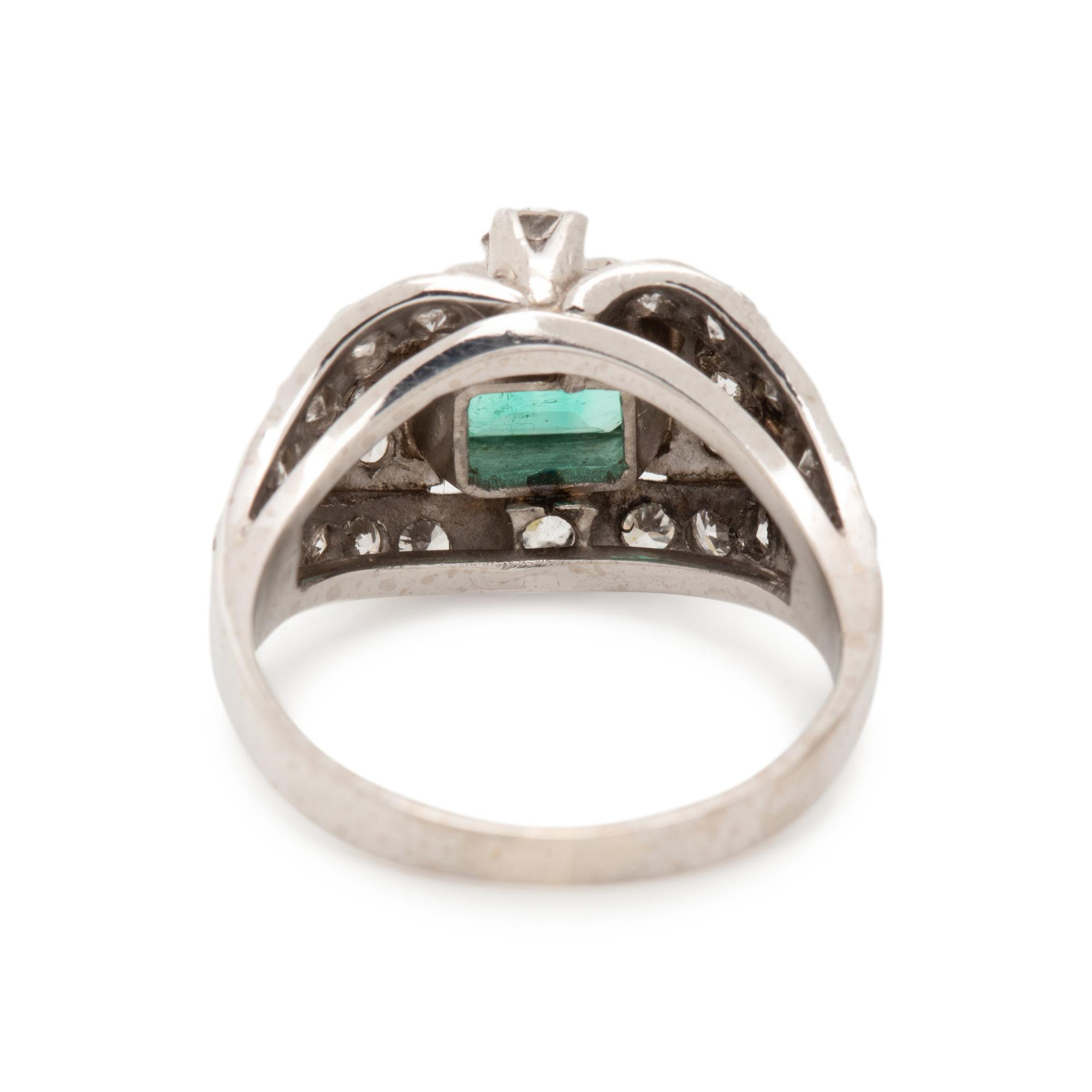 EMERALD AND DIAMOND RING
