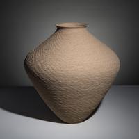 Richard Zane Smith (Wyandotte, b. 1955) — Corrugated Pottery Jar, 1986