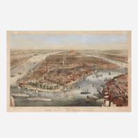 [Americana] [New York] Currier, (Nathaniel), and (James Merritt) Ives The City of New York
