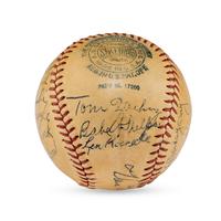 A 1935 Brooklyn Dodgers Team Signed Autograph Baseball (PSA Letter of Authenticity)