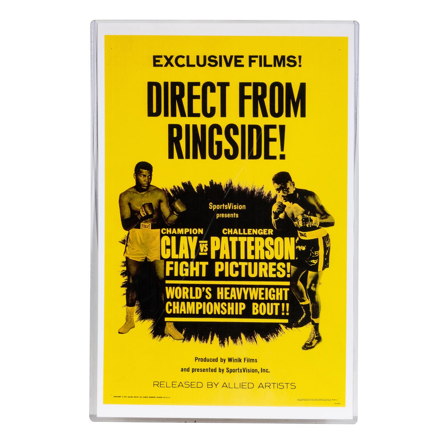 A Muhammad Ali vs Joe Frazier March 8, 1971 Signed Autograph Poster (PSA)