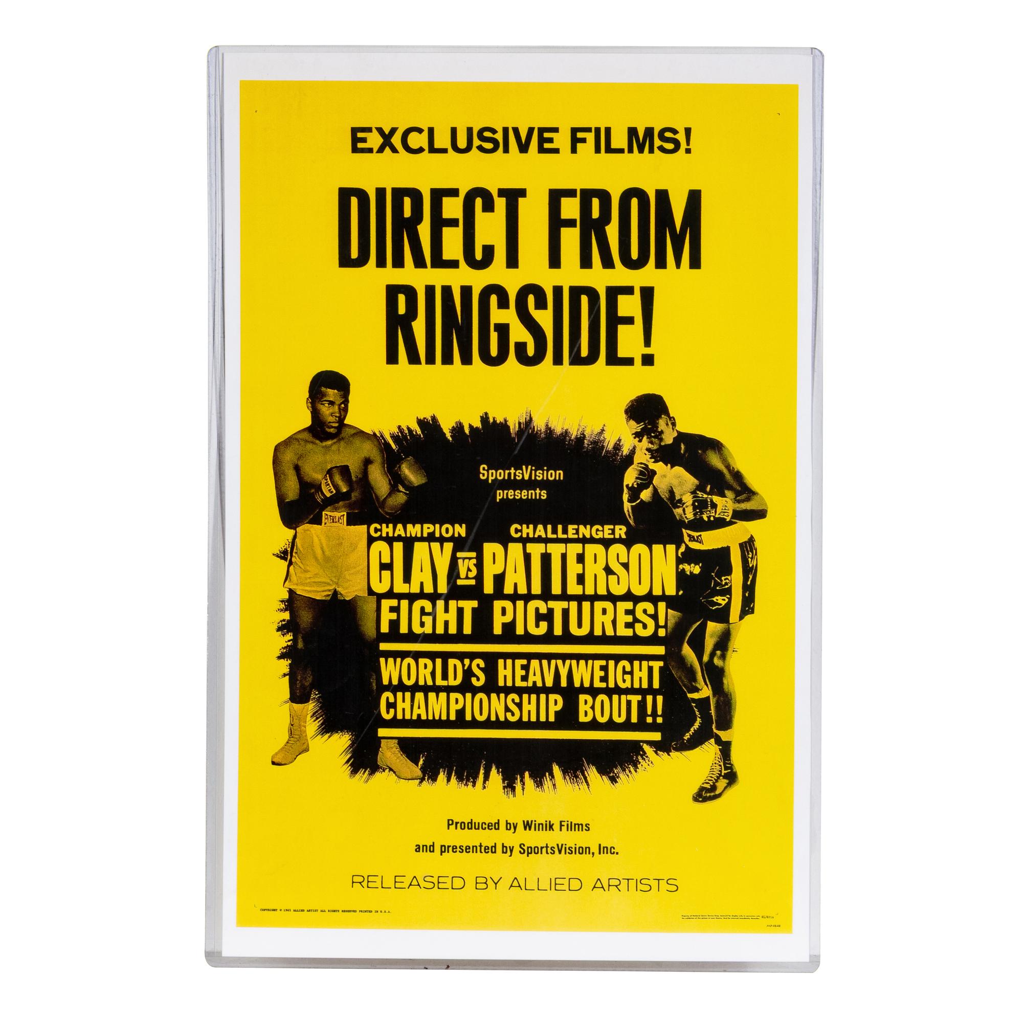 A Muhammad Ali vs Joe Frazier March 8, 1971 Signed Autograph Poster (PSA)