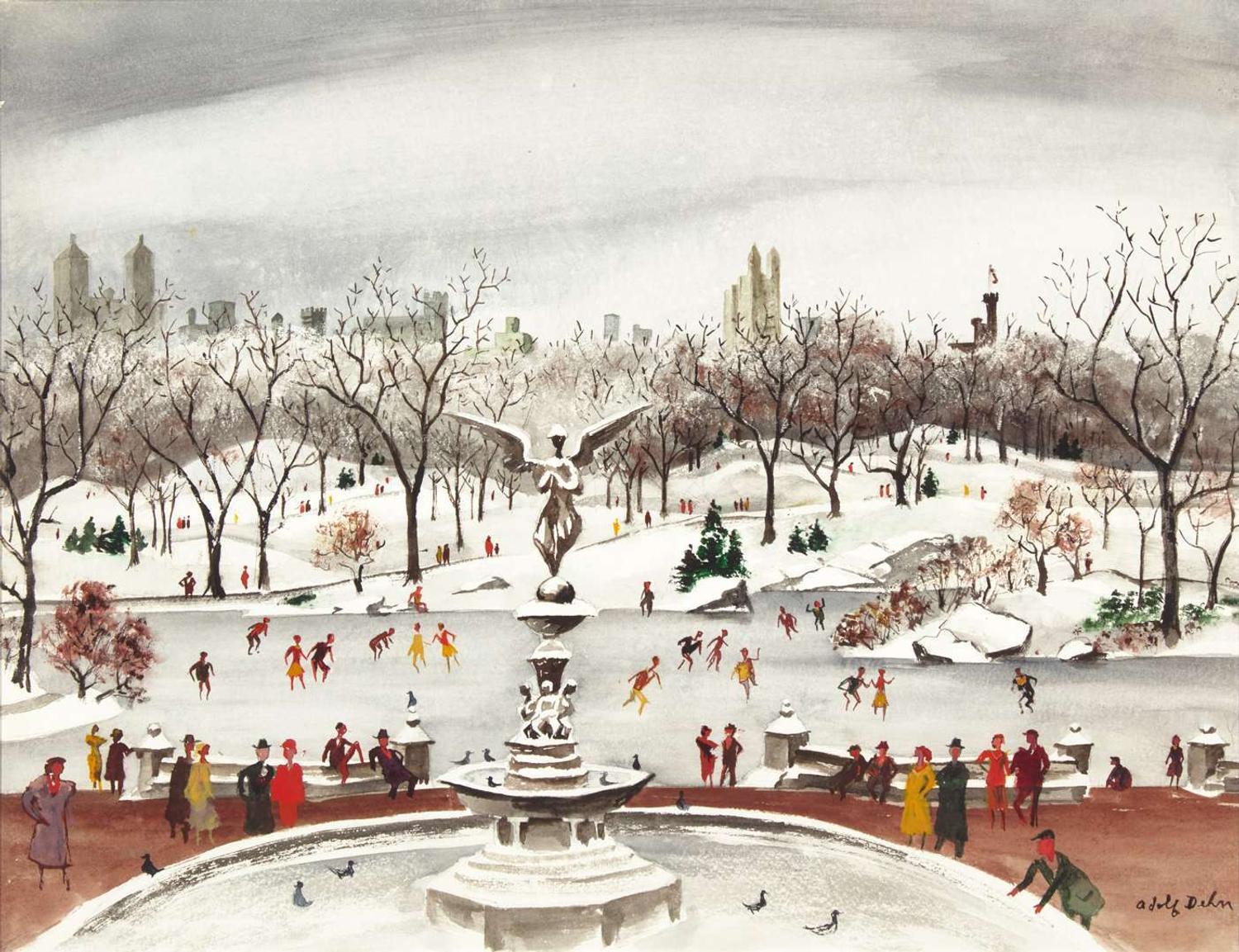 Adolf Arthur Dehn (American, 1895–1968) - Central Park Angel