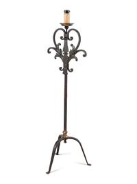 A Continental Iron Floor Lamp